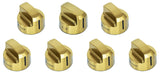 FGR366BBB44 36" All Gas Freestanding Range in Black with Brass Knob Kit Set and Brass Bezel Kit Set