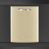 Approx 24" Pre-finished Dishwasher with 50'S Retro Style handle, Cream