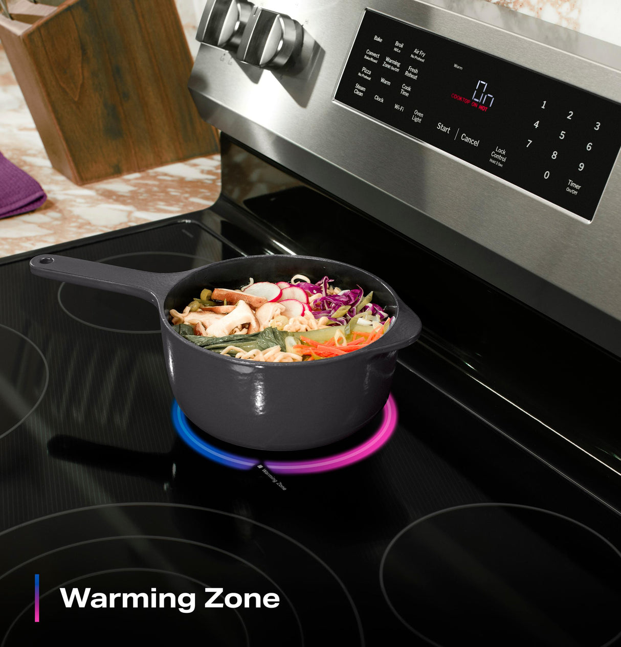 GE Profile™ ENERGY STAR® 30" Smart Free-Standing Electric Convection Range with No Preheat Air Fry and EasyWash™ Oven Tray