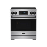 30 Inch Professional Induction Range With Tilt Panel Touch Control In Stainless Steel and Black  Gordon Ramsay Series