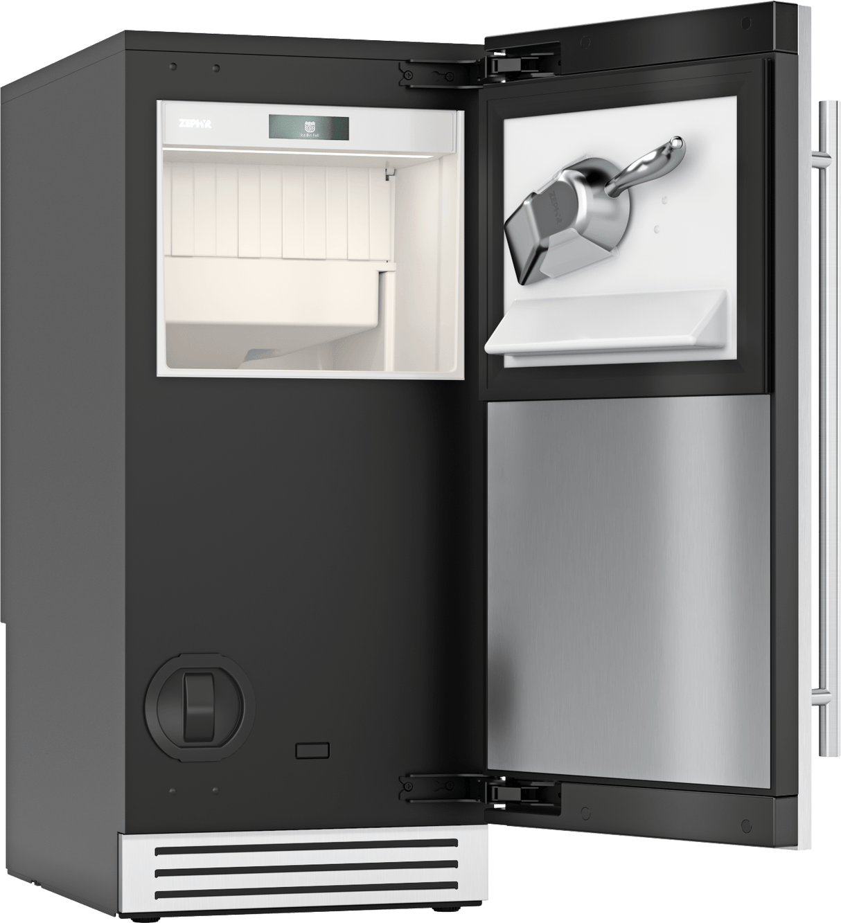 Presrv Ice Machine Overlay Panel Kit, 15in, SS, w/Handle & Kickplate