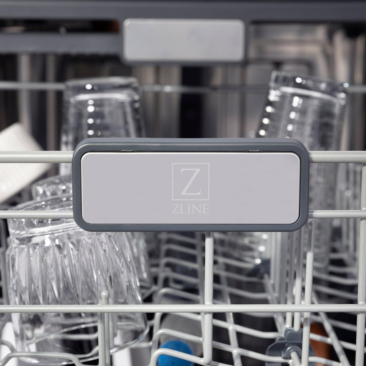 ZLINE Autograph Edition 24" 3rd Rack Top Touch Control Tall Tub Dishwasher in DuraSnow Stainless Steel with Accent Handle, 45dBa (DWMTZ-SN-24) [Color: Gold]