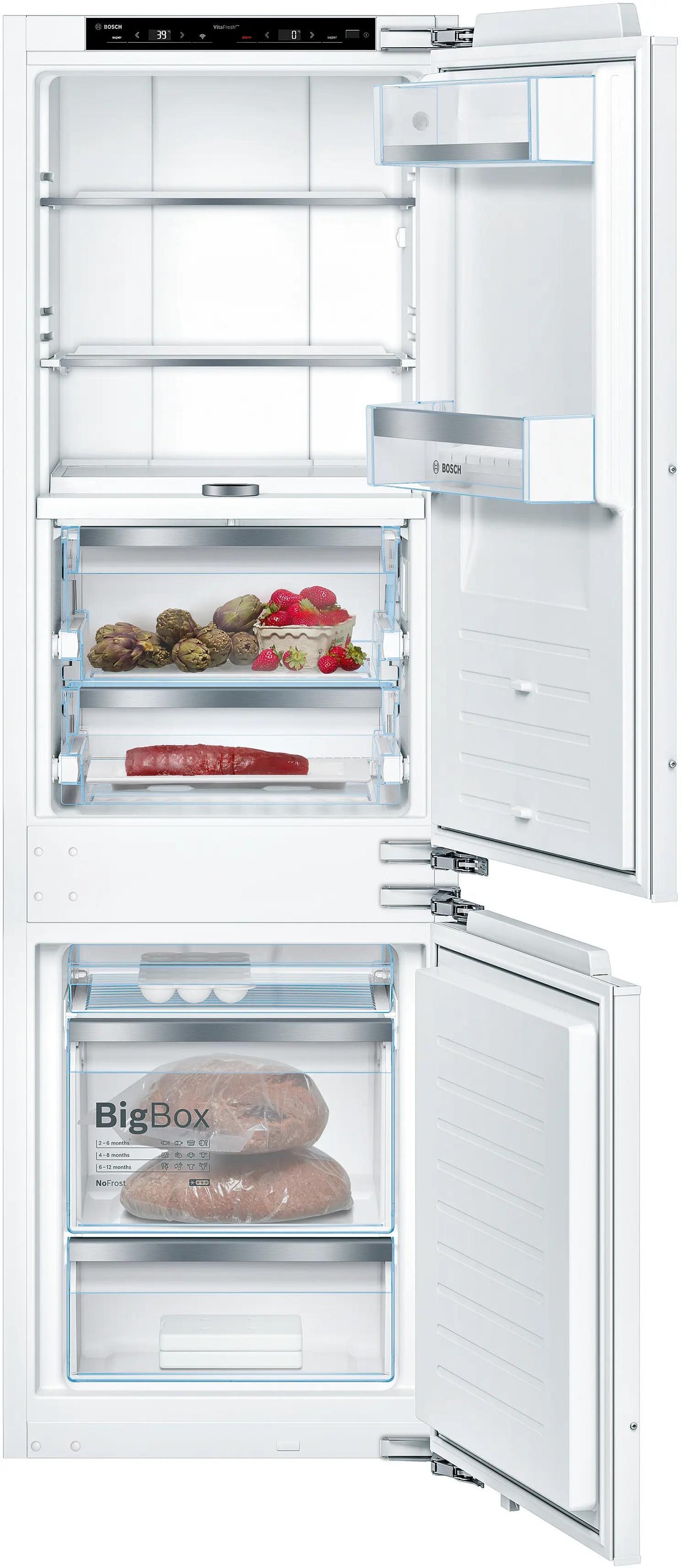 800 Series Built-in Bottom Freezer Refrigerator Softclose® Flat Hinge