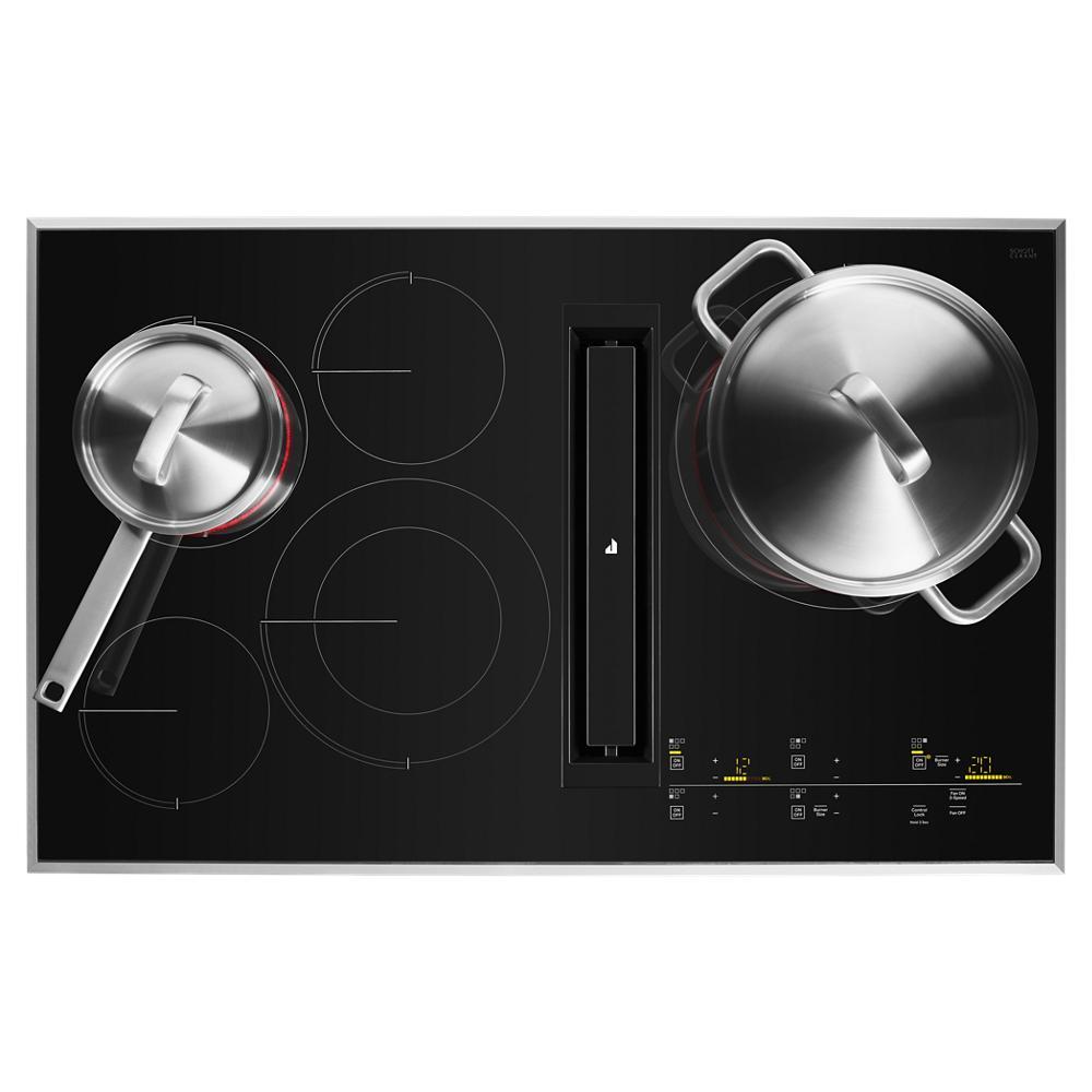 36" Lustre Trim Electric Radiant Downdraft Cooktop with Tap Touch Controls