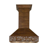 ZLINE Wooden Wall Mount Range Hood in Walnut - Includes Motor (373RR) [Size: 42 inch]