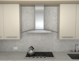 Ravenna, Wall, 90cm, SS+Clear Glass, ACT, LED