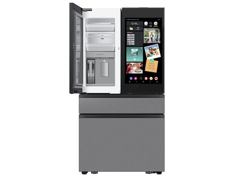 Bespoke 29 cu. ft. 4-Door French Door Refrigerator with AI Family Hub™+ & AI Vision Inside™ in Charcoal Glass and Stainless Steel
