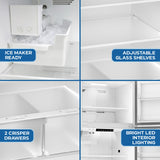 Avanti MaxxSpace Insulation™ Technology Garage-Ready Frost-Free Ice Maker-Ready Refrigerator, 24 cu. ft., ENERGY STAR, Stainless Steel Look (AVFF24DLJM0SS)