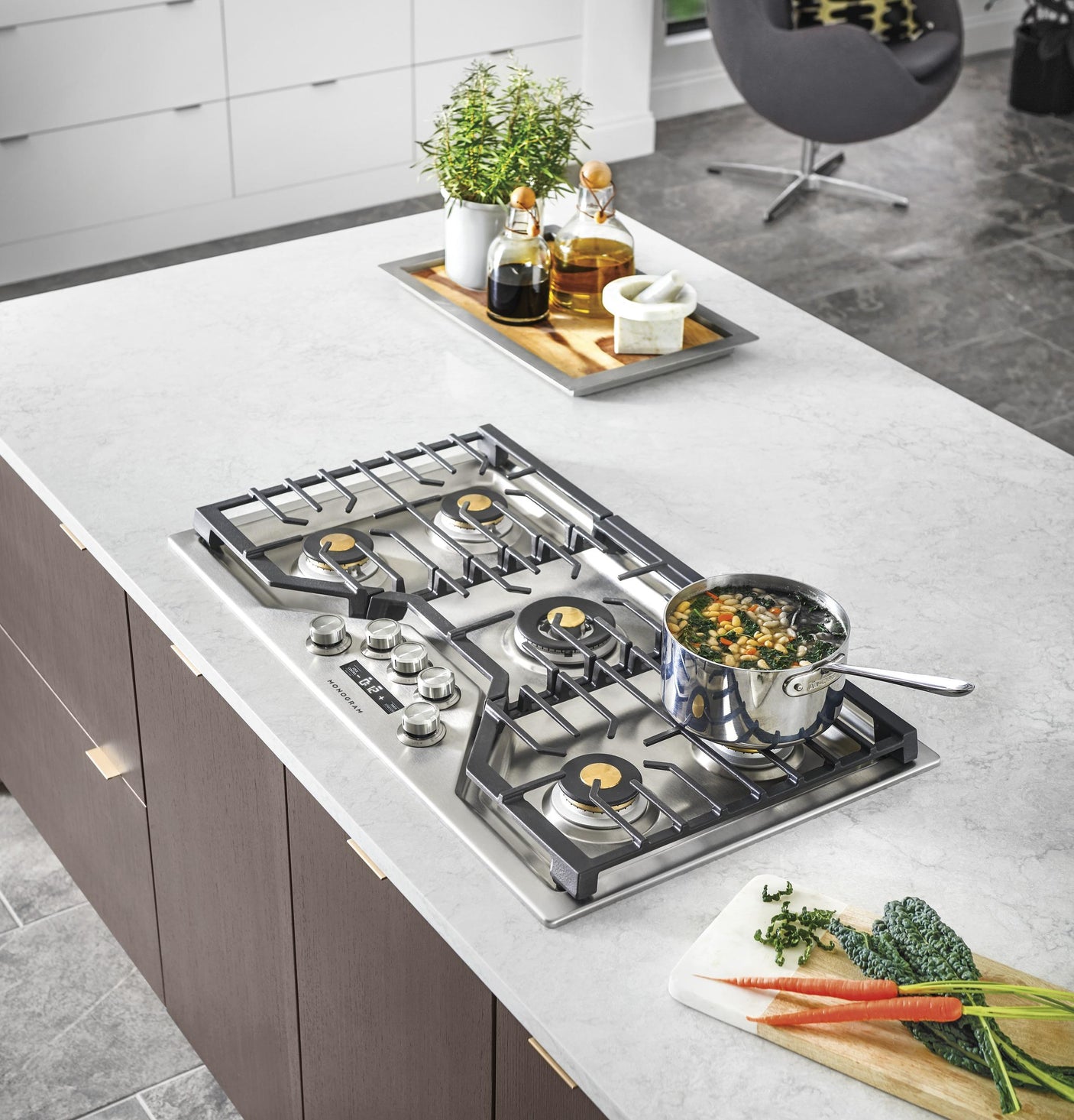 Monogram 36" Deep-Recessed Gas Cooktop