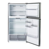 Verona VEFTF3324RSL 33 inch Top Freezer Refrigerator with 24 cu. ft. Total Capacity, Reversible Doors, Recessed Handle, Energy Star (Stainless Steel Look)