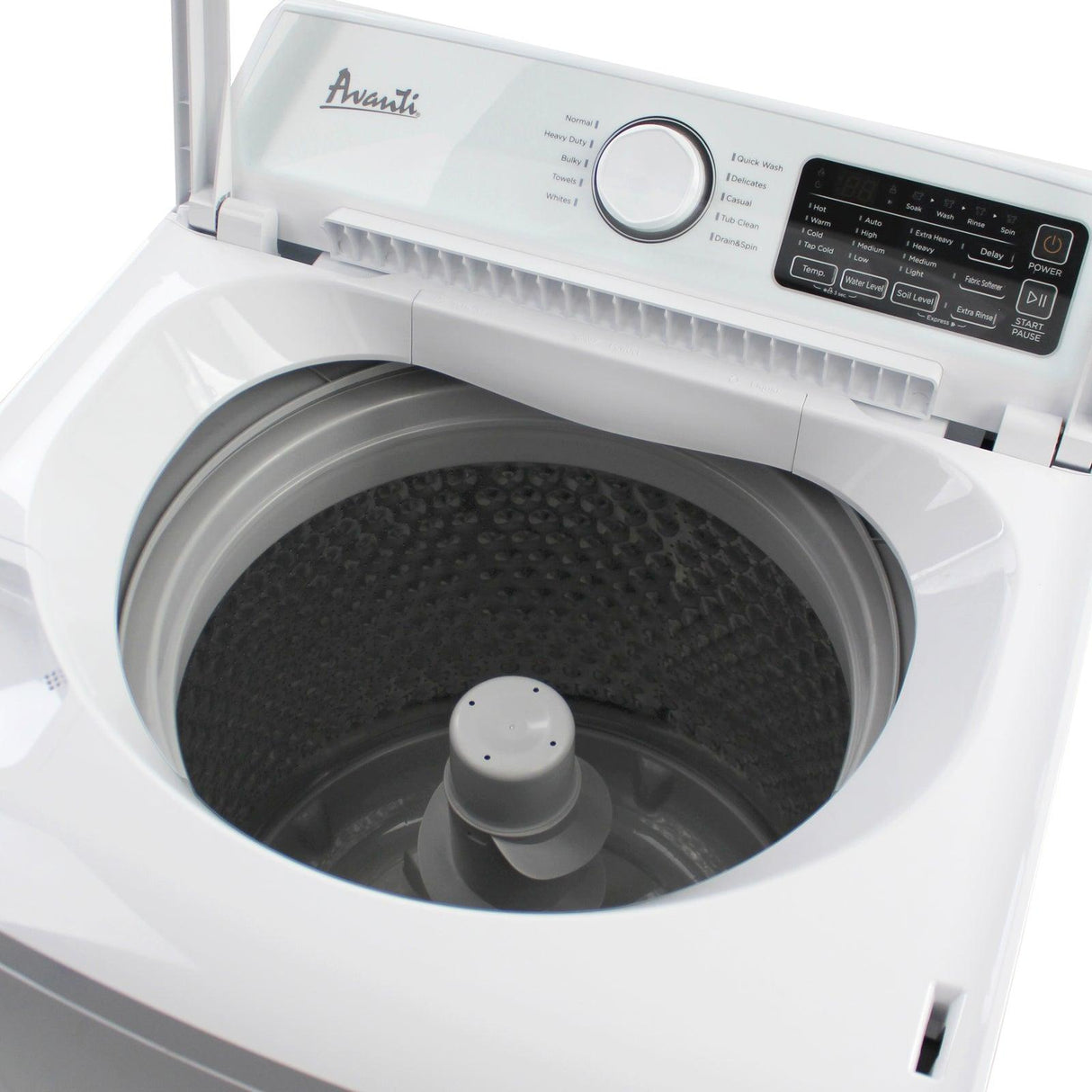 Avanti Compact Top Load Washing Machine, 3.7 cu. ft. Capacity - White / 3.7 cu. ft.