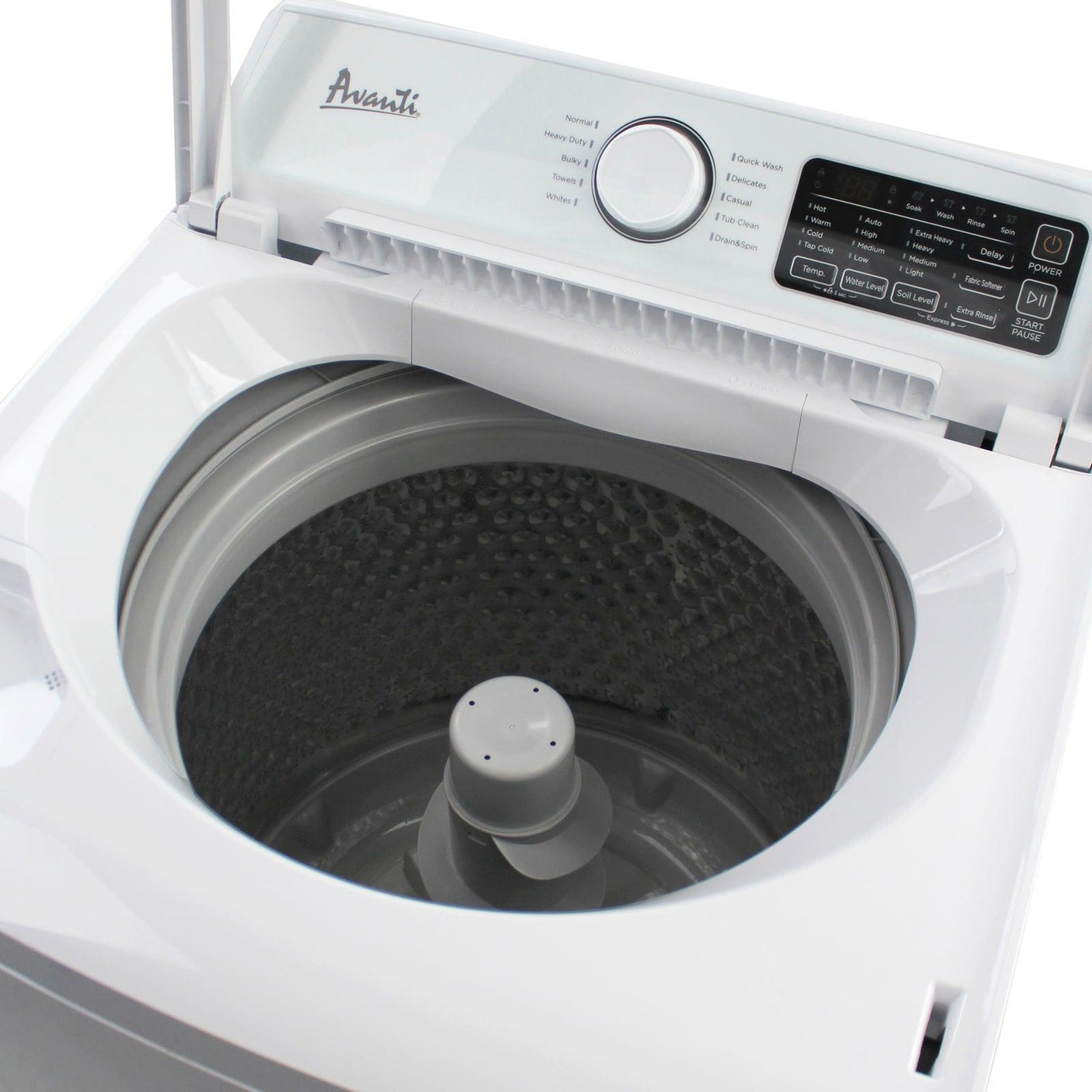 Avanti Compact Top Load Washing Machine, 3.7 cu. ft. Capacity - White / 3.7 cu. ft.
