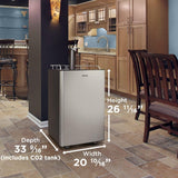 Danby 5.4 cu. ft. Single-Tap Keg Cooler in Stainless Steel