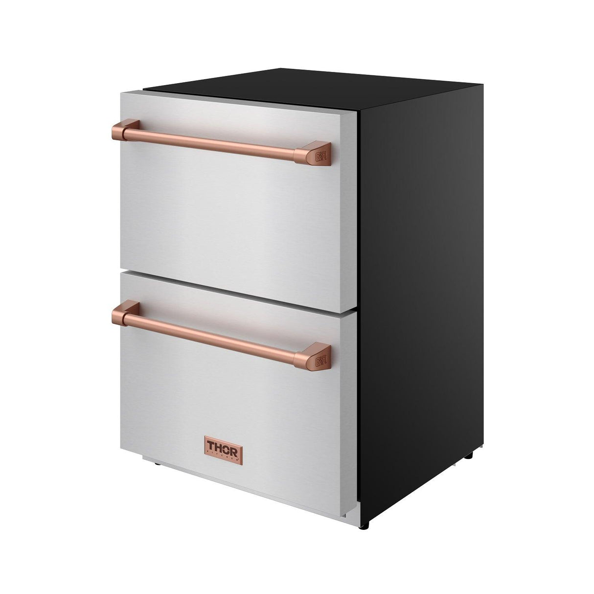 24 Inch Undercounter Built-in / Freestanding Drawer Freezer - Stainless Steel/rose Gold  Gordon Ramsay Series