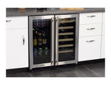 15" High Efficiency Single Zone Wine Cellar - Panel Overlay Frame Glass Door - Integrated Right Hinge