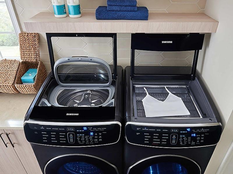 7.5 cu. ft. Smart Gas Dryer with FlexDry™ in Black Stainless Steel