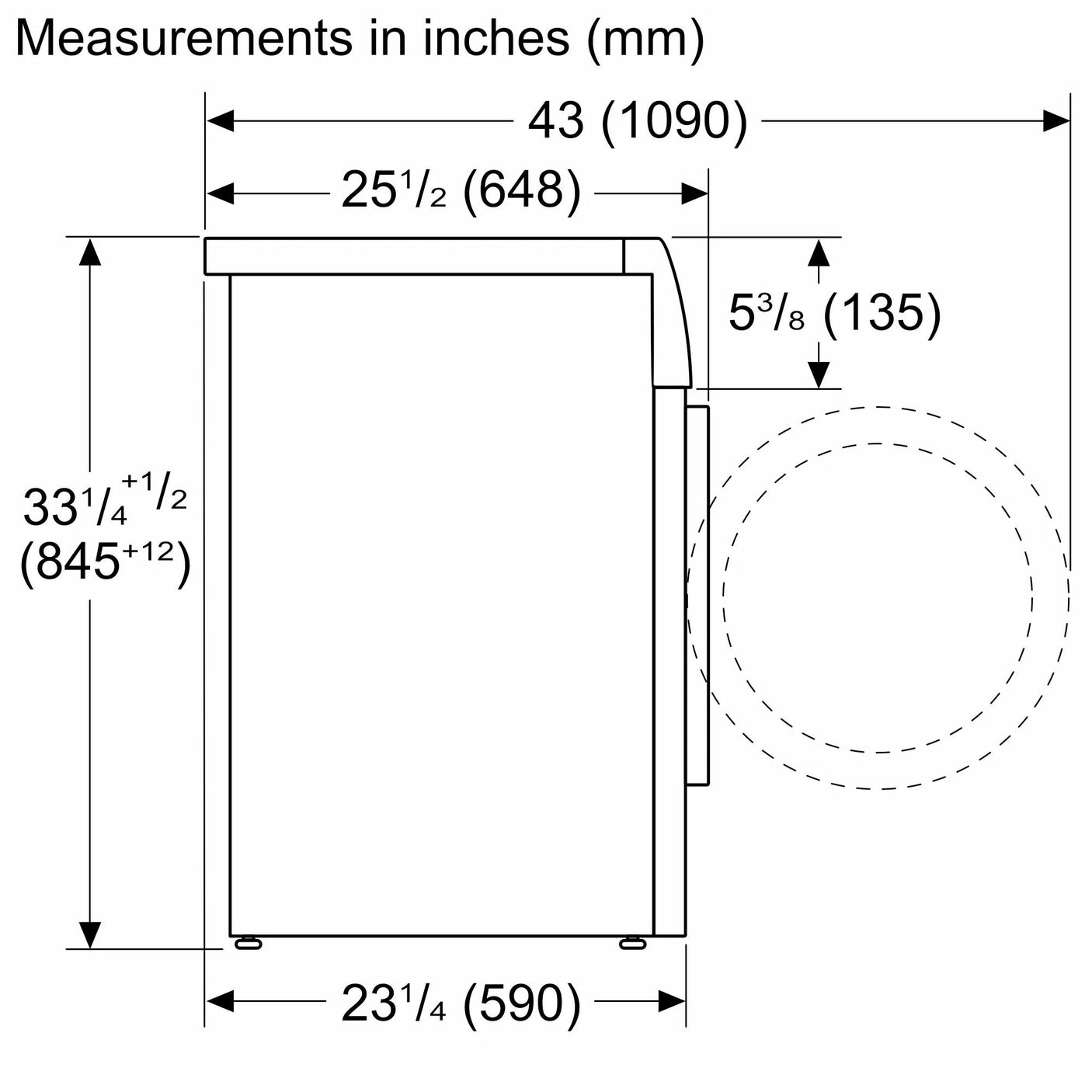 800 Series Compact Washer , Pearl Steel