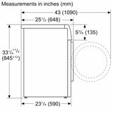 800 Series Compact Washer , Pearl Steel
