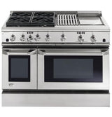 GE Monogram® 48" Dual-Fuel Professional Range with 4 Burners, Grill, and Griddle (Liquid Propane)