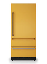 36"W. Integrated Bottom Freezer Door Panel Right Hinge - Daffodil