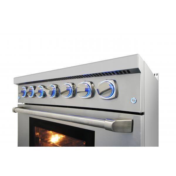 36 Inch Professional Gas Range In Stainless Steel