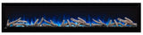 Alluravision 74 Deep Depth Wall Hanging Electric Fireplace