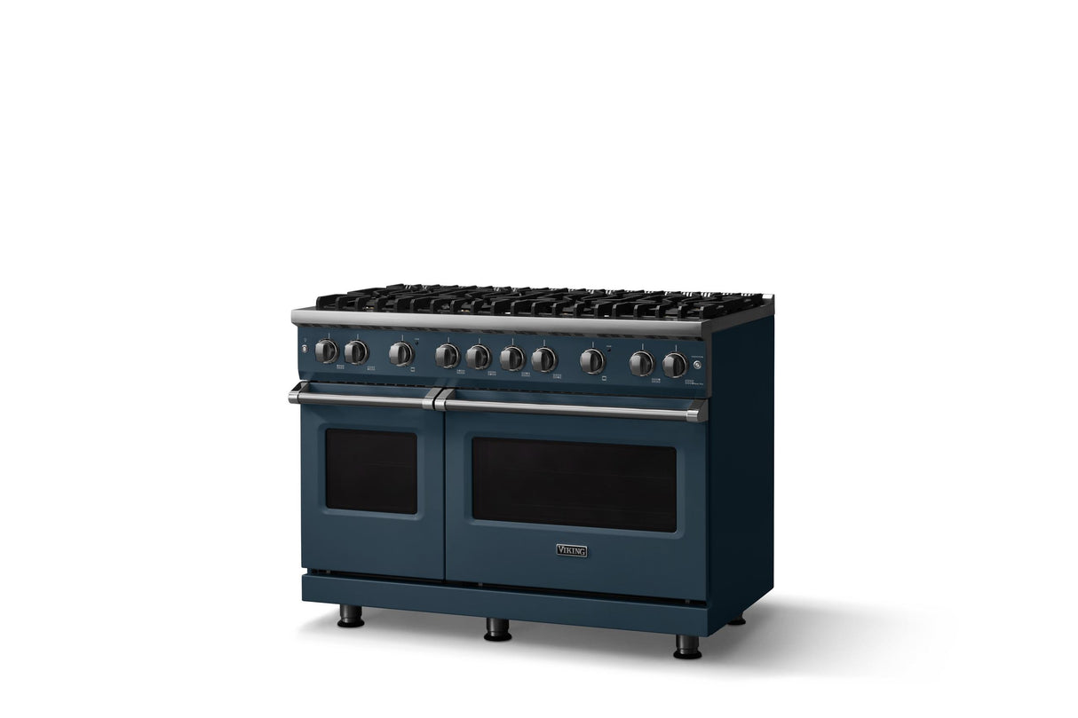 48"W. Sealed Burner Gas Range (Burner: 8b, Finish: Squall, Trim: Polished Chrome, Fuel: Natural Gas)