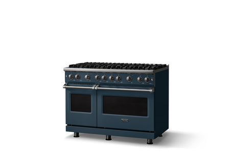 48"W. Sealed Burner Gas Range (Burner: 8b, Finish: Squall, Trim: Polished Chrome, Fuel: Natural Gas)
