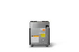 30"W. Dual Fuel Range (Finish: Onyx, Trim: Polished Chrome, Fuel: Natural Gas)
