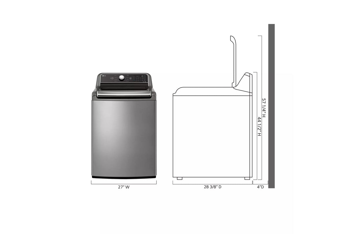 5.3 cu.ft. Mega Capacity Smart wi-fi Enabled Top Load Washer with 4-Way™ Agitator & TurboWash3D™ Technology