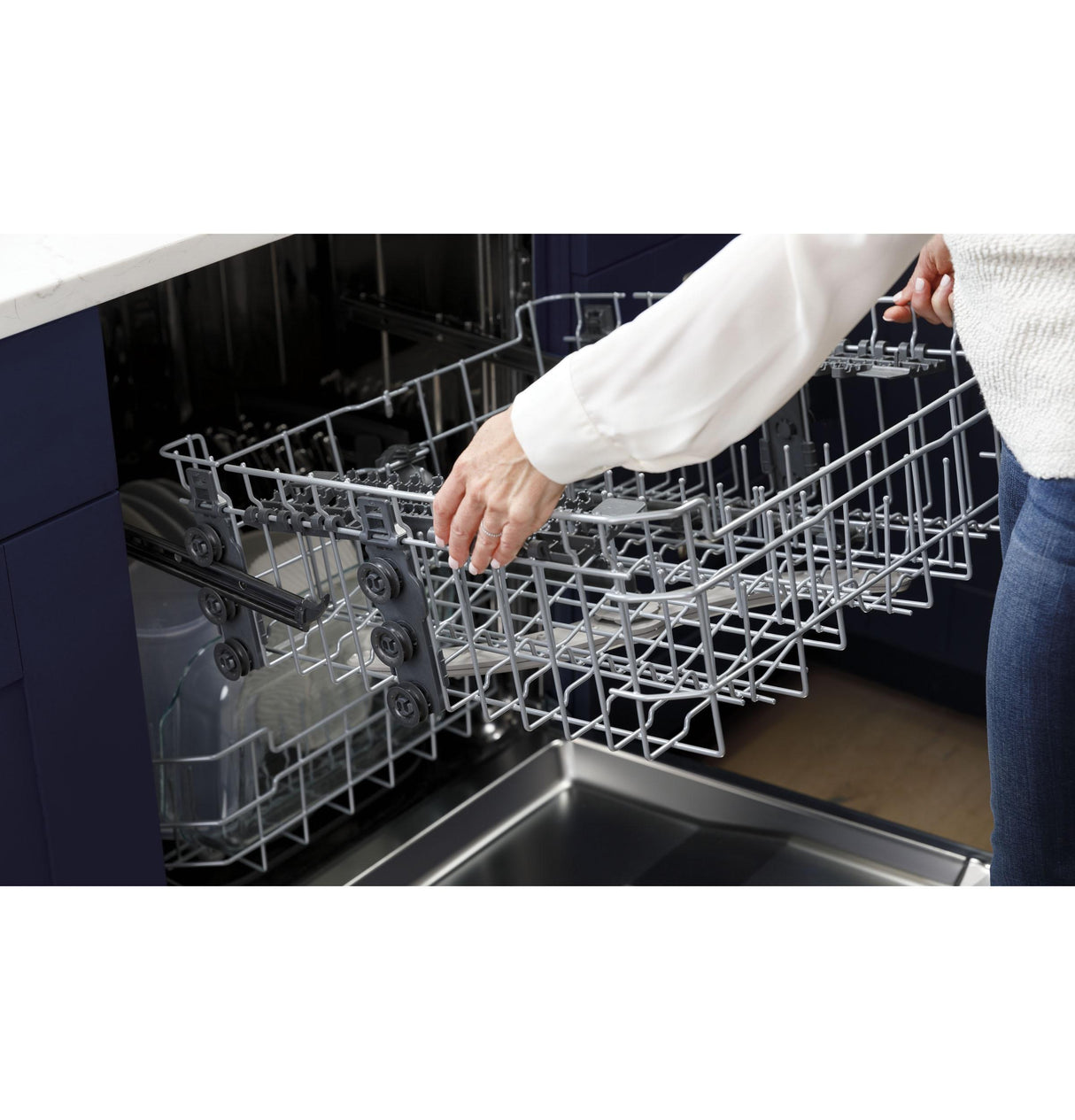 GE® ENERGY STAR® Top Control with Stainless Steel Interior Dishwasher with Sanitize Cycle & Dry Boost with Fan Assist