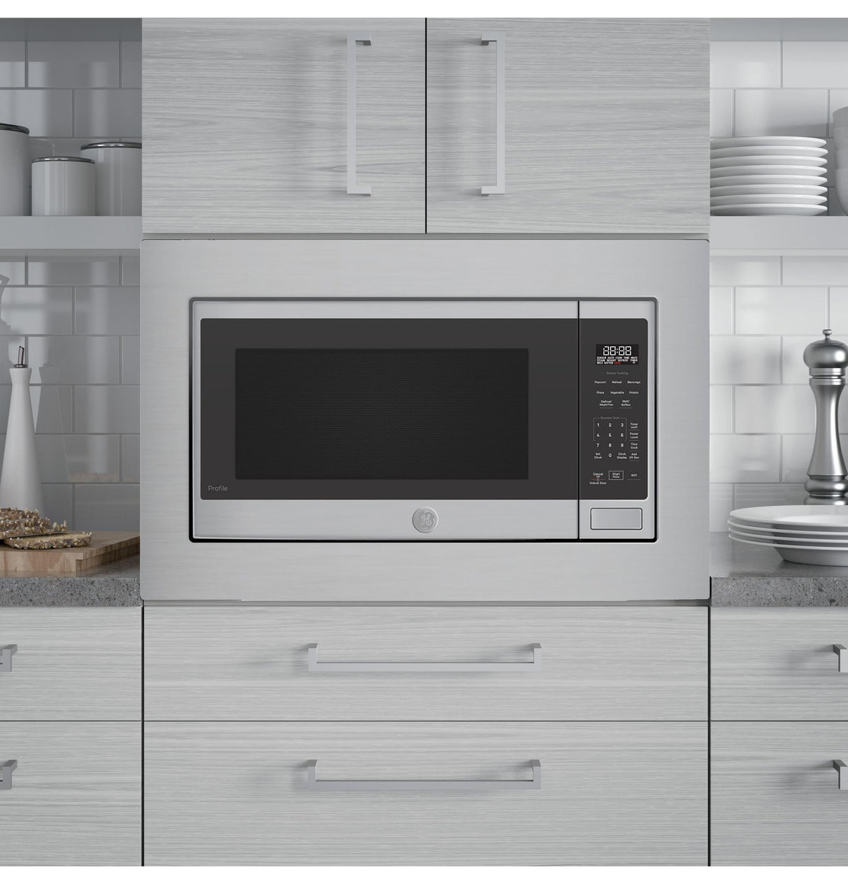 GE Profile™ 2.2 Cu. Ft. Built-In Sensor Microwave Oven