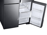 22 cu. ft. Food Showcase Counter Depth 4-Door Flex™ Refrigerator with FlexZone™ in Black Stainless Steel