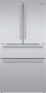 800 Series French Door Bottom Mount Refrigerator 36" Stainless steel (with anti-fingerprint)