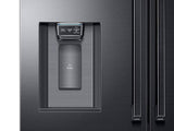 23 cu. ft. Counter Depth 4-Door French Door Refrigerator with Polygon Handles in Black Stainless Steel