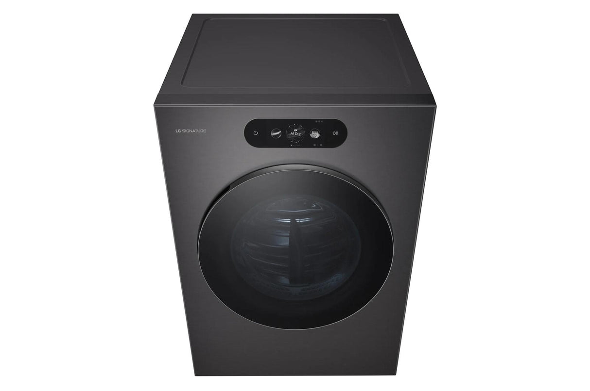 LG SIGNATURE 9.0 cu. ft. Mega Capacity Smart Front Load Electric Dryer with Built-In Intelligence, TurboSteam® and Touch LCD Control
