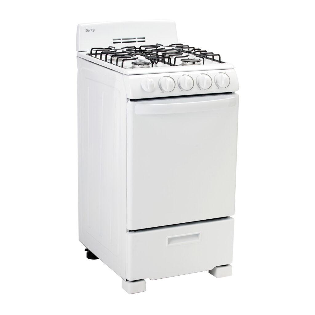 Danby 20" Wide Gas Range in White
