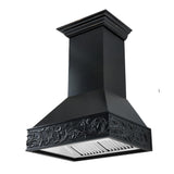 ZLINE 30" Wooden Wall Mount Range Hood in Antigua - Includes Remote Motor
