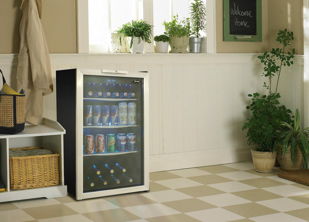 Danby 3.9 cu. ft. Free-Standing Beverage Center in Black