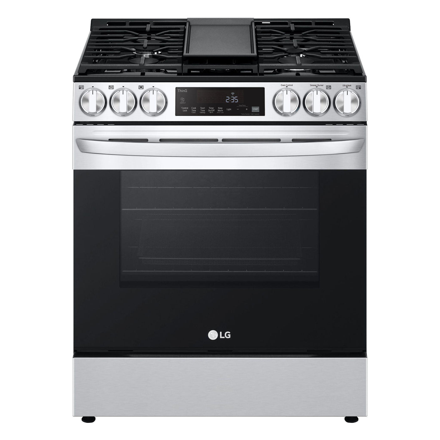 5.8 cu ft. Smart Wi-Fi Enabled Fan Convection Gas Slide-in Range with Air Fry & EasyClean®