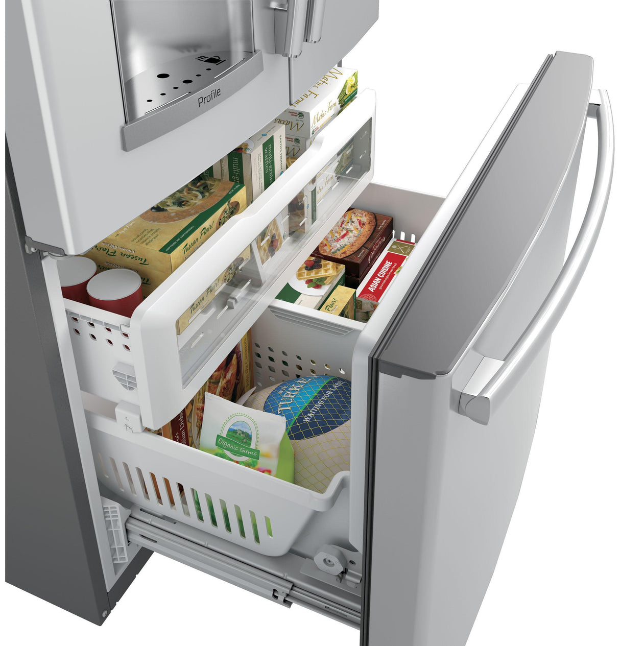 GE Profile™ Series ENERGY STAR® 27.7 Cu. Ft. Smart French-Door Refrigerator with Keurig® K-Cup® Brewing System