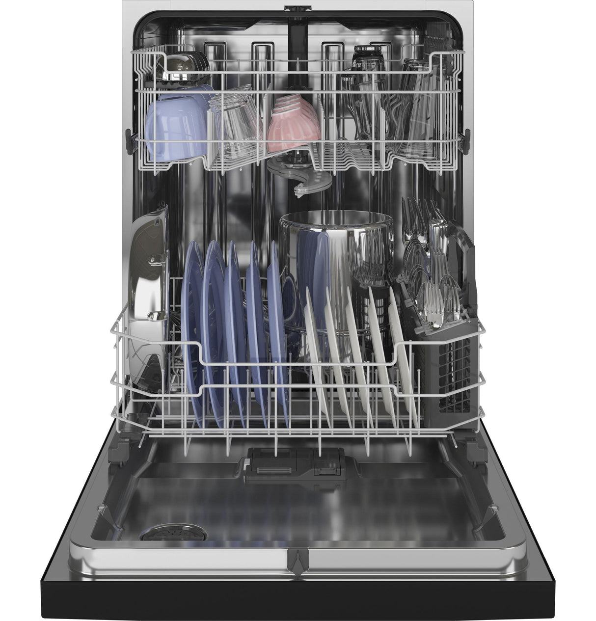GE® ENERGY STAR® Top Control with Stainless Steel Interior Dishwasher with Sanitize Cycle & Dry Boost with Fan Assist