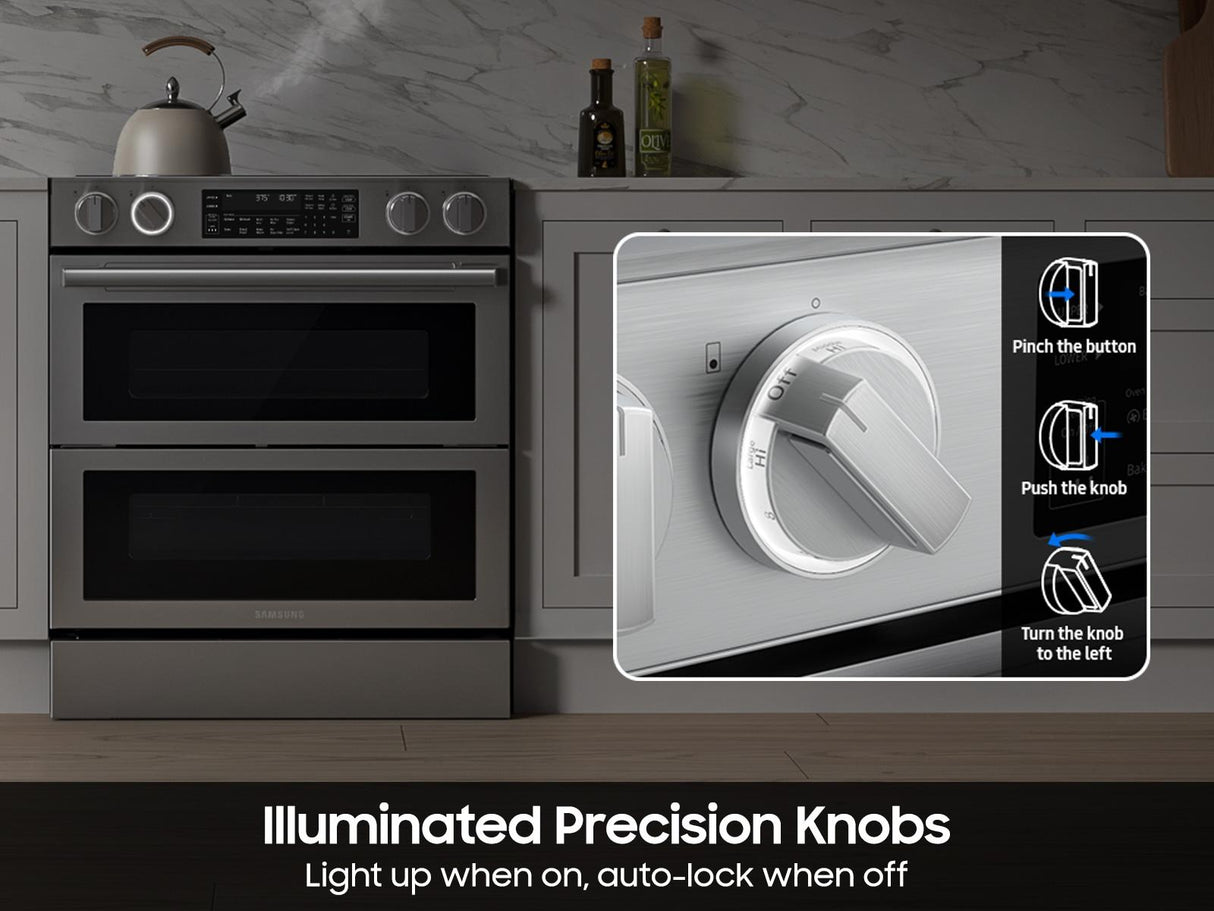 Bespoke Smart Slide-in Electric Range Flex Duo™ Oven  Pro Style Design  Dual True Convection