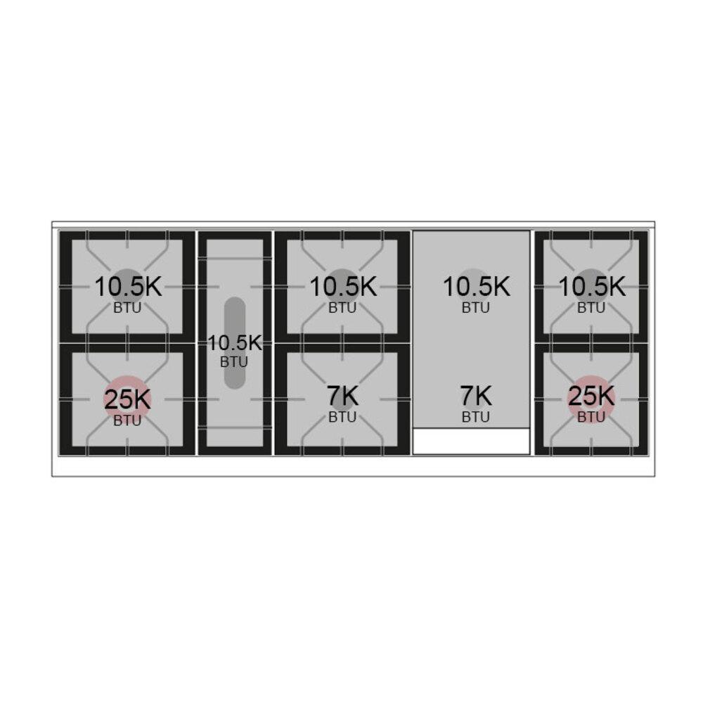 ILVE UN60FQNMPSSG Nostalgie II Noblesse 60 inch Dual Fuel Range (9 Sealed Burners + Griddle, Natural Gas, Solid Door, Stainless Steel, Brass)
