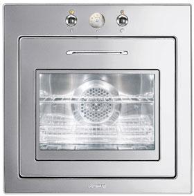 60CM (approx 24") "Piano Design" Thermo-ventilated Electric Multifunction Oven Polished Stainless Steel