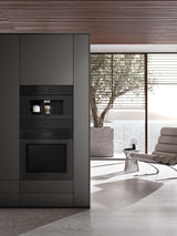 H 7880 BPX Obsidian Black matte - 30" handleless oven in a combinable design with wireless precision probe.