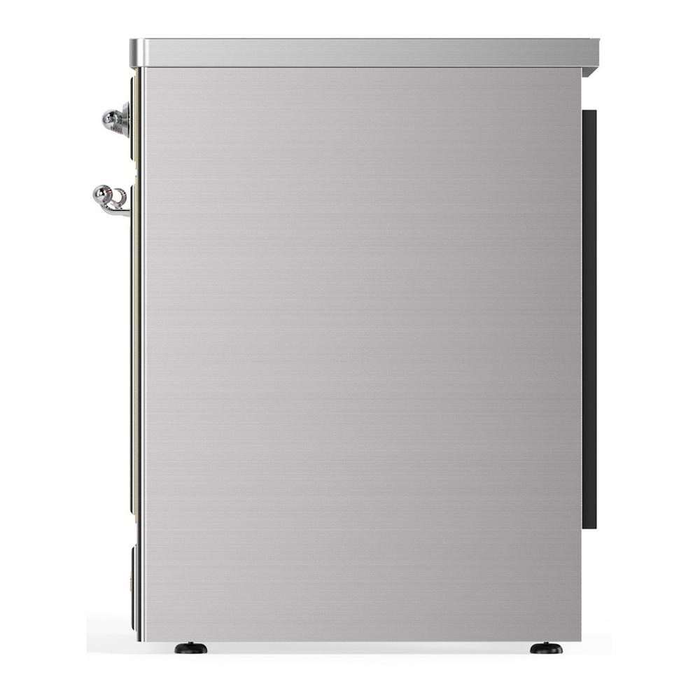 ILVE UMIB30NR3SSC Majestic III 30 inch Induction Range with 4 Elements, 4 cu. ft. Oven Capacity (Triple Glass Door, Stainless Steel, Chrome)