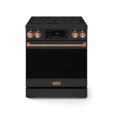 30 Inch Professional Electric Range With Tilt Panel Touch Control In Black/rose Gold  Gordon Ramsay Series