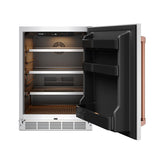 Gordon Ramsay Collection 24 Inch Outdoor Undercounter Beverage Cooler In Stainless Steel/rose Gold
