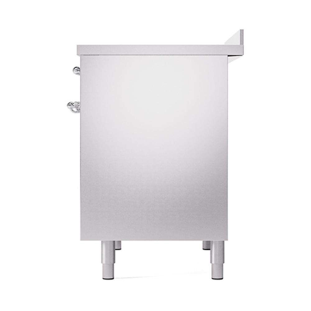 ILVE UNDI406QNMPSSC Nostalgie II Noblesse 40 inch Induction Range (Solid Door, Stainless Steel, Chrome)